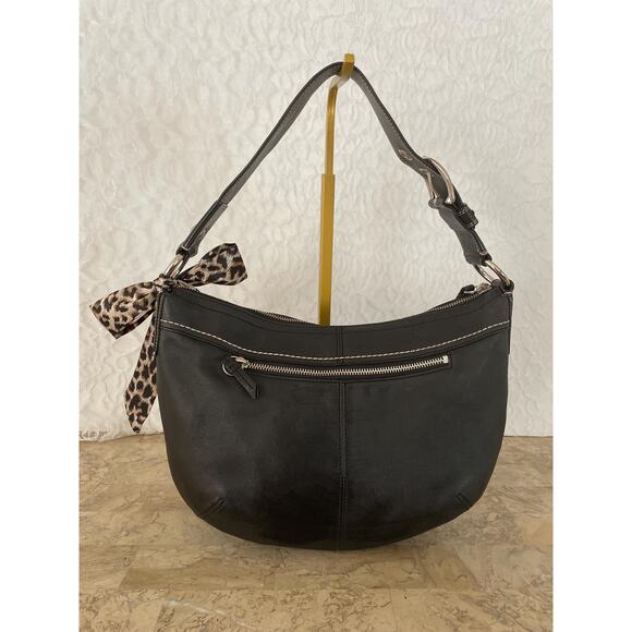 Coach Ergo Pleated hobo/soho black Leather Shoulder Bag - Picture 2 of 9